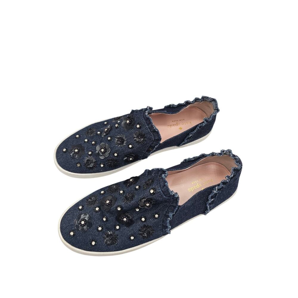 Kate Spade New York Louise Indigo Slip On Sneaker Shoes Women's Size US 10 - Picture 2 of 6